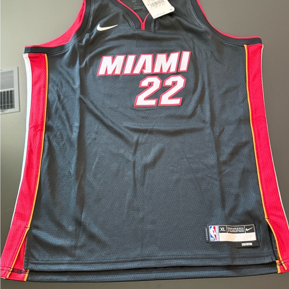 Nike Miami Heat NBA Basketball Jersey - Black, Red, and White